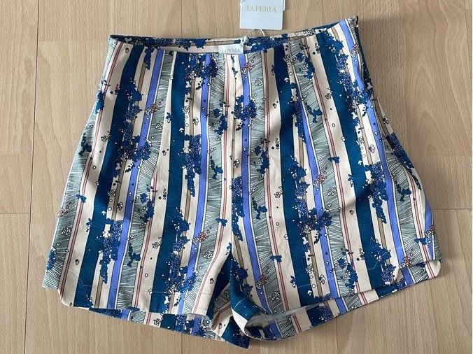 4th & Reckless - Delphi - Pantaloni Da Mare Blu E Bianchi A Righe Larghe In Coordinato - Foto 7