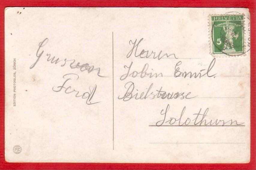 Cartoline postali: FURKASTRASSE MIT RHONEGLETSCHER, POSTKUTSCHE, DILIGENCE – Usato da Grüningen venduto da Kartenlaube 1