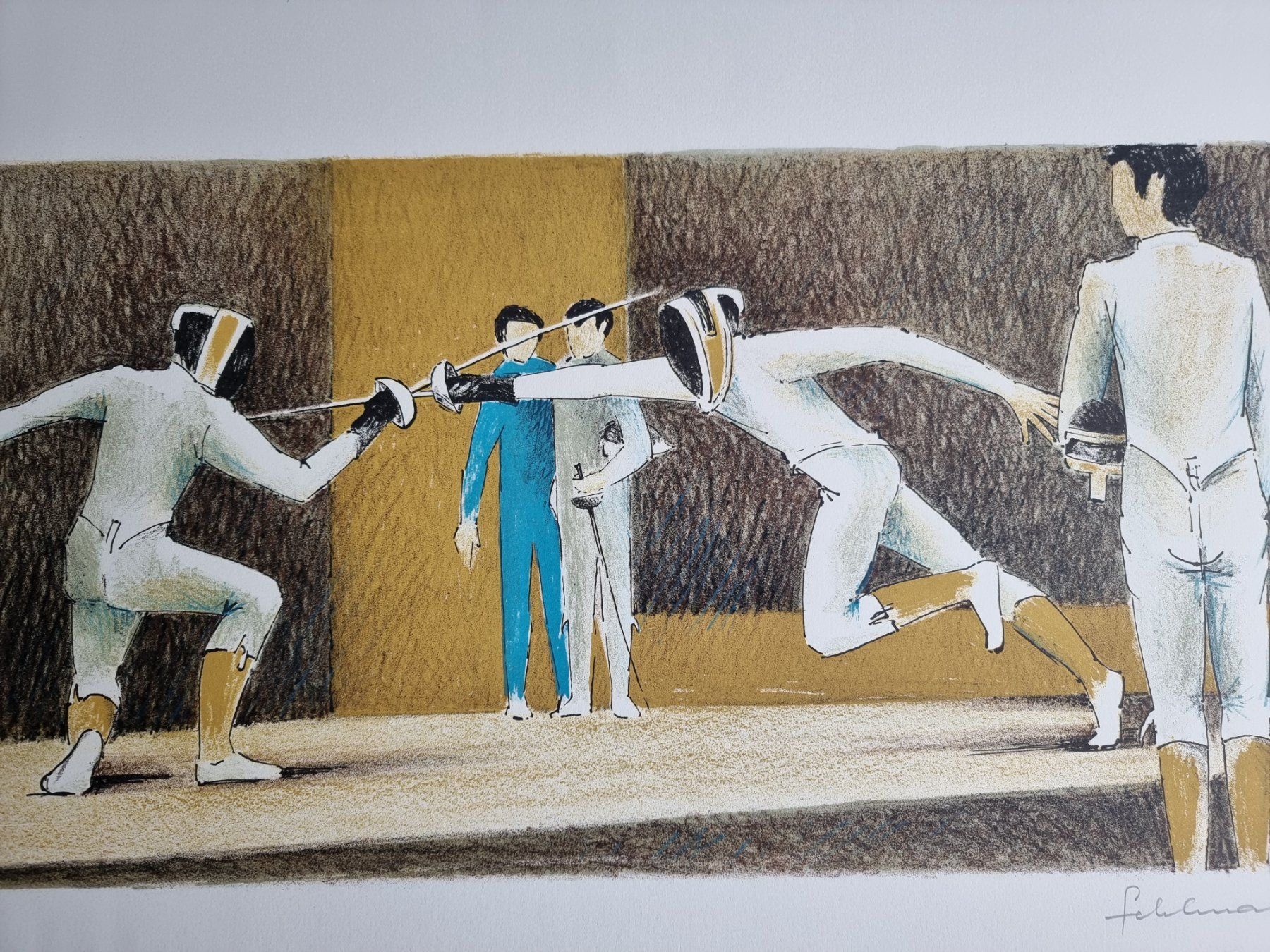 Grafica & Litografie: WERNER FEHLMANN LITHOGRAPHIE SIGNIERT NUMMERIERT – Usato da Gersau venduto da grafik-kunst