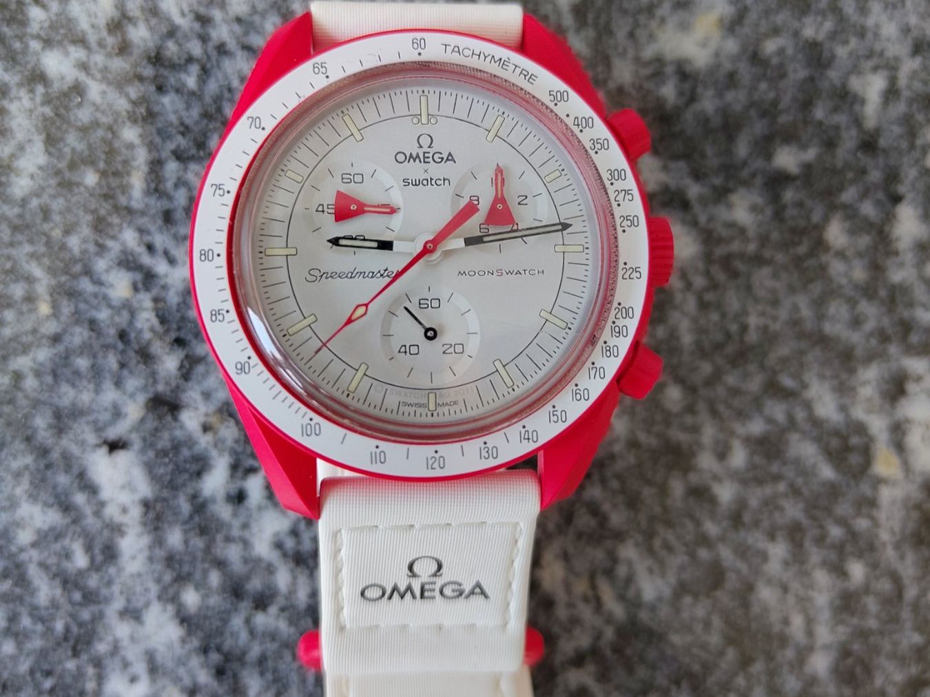 Swatch Orologi: Swatch Moonswatch mission to Mars – Nuovo (secondo la descrizione) da Liebefeld venduto da ang_n2hv 1