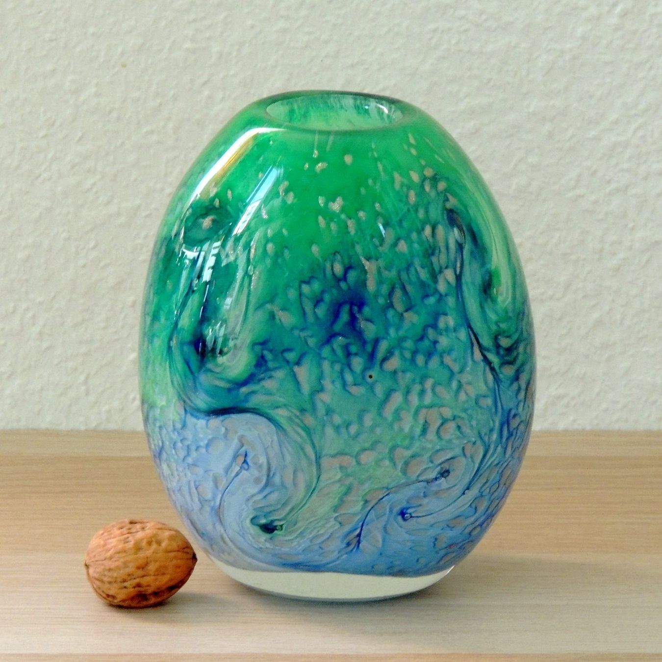 Vasen & Gefässe: Vase d'art en verre soufflé, Gabriel Milesi, Pérouges France – Gebraucht aus La Chaux-de-Fonds von Helene2300