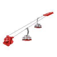Pendelbahn 2 Gondel elektrisch rot 1:32