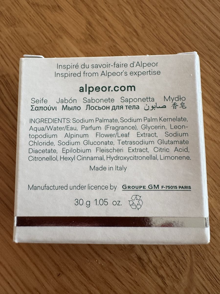 Doccia: Alpeor Seife 30g – Nuovo e nell'imballaggio originale da Winkel venduto da Schorley 1