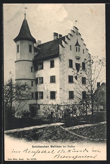 Ansichtskarten: AK Baden, Am Schlösschen Bellikon – Gebraucht aus Berlin von bartko-reher