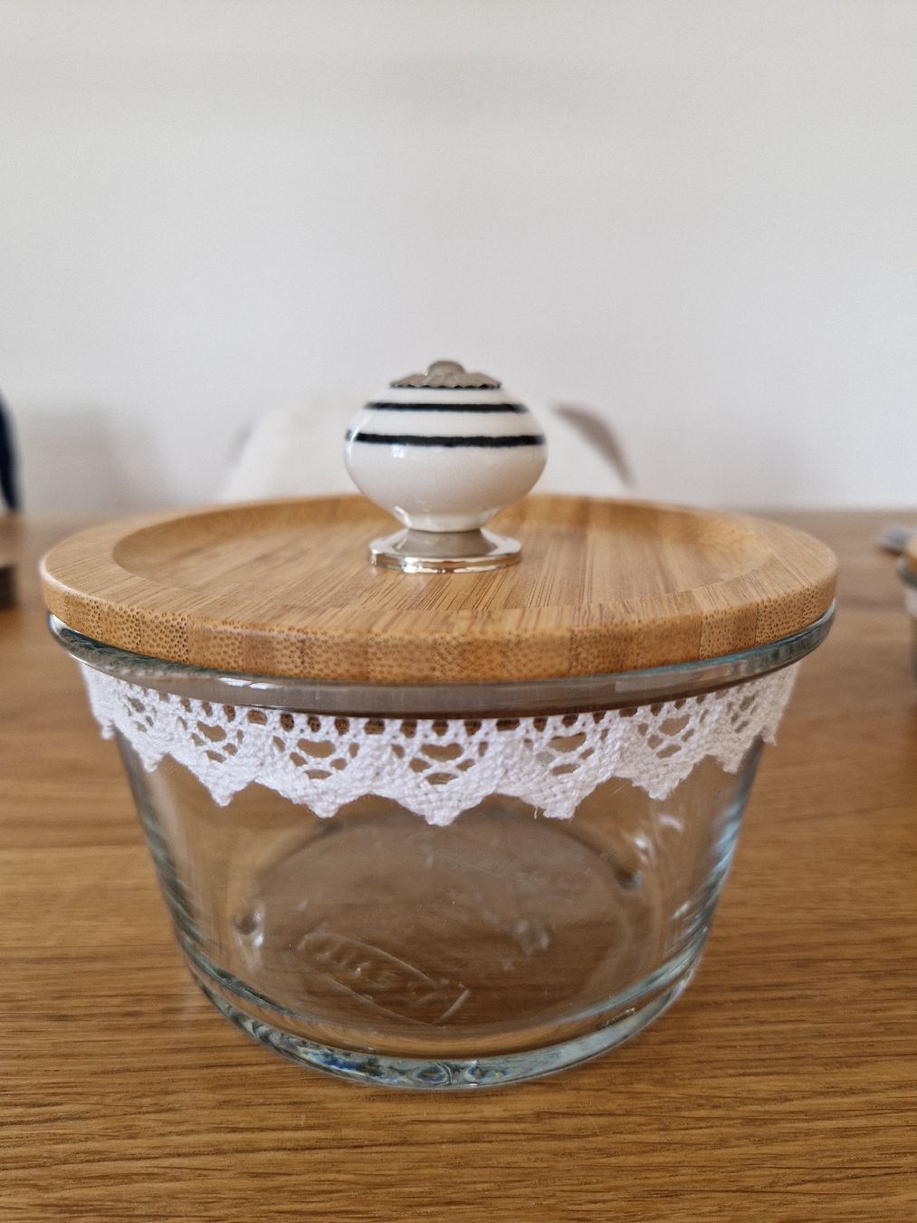 Ikea Tutte le decorazioni: Deko Glasschale mit Holzdeckel & Spitze, IKEA – Nuovo (secondo la descrizione) da Kulmerau venduto da Doene7