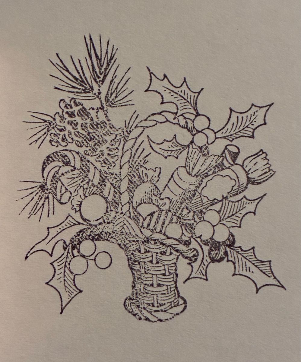 Timbri: Stempel Weihnachtskorb mit Tannenzweigen Holzstempel – Nuovo (secondo la descrizione) da Oberrüti venduto da Jomaru