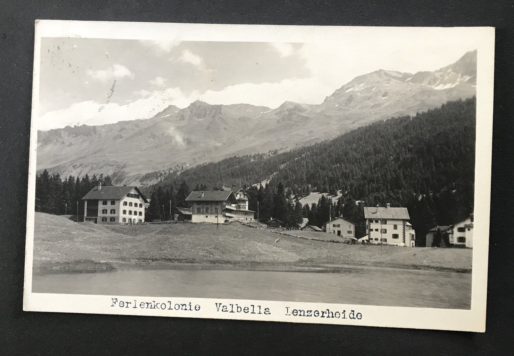 Cartoline postali: ANTIKE ANSICHTSKARTE FERIENKOLONIE VALBELLA – Usato da Ostermundigen venduto da wini63