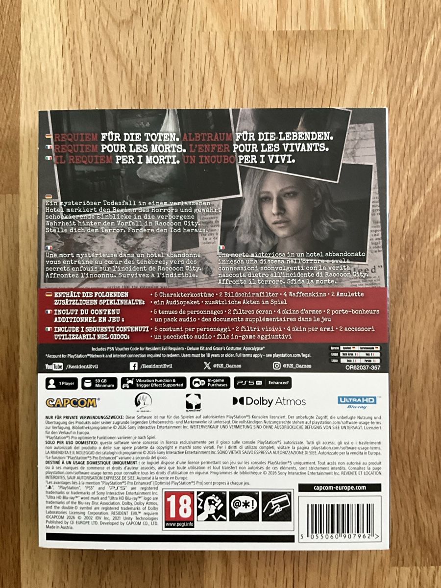 Giochi: Resident Evil 9 Requiem PS5 Deluxe Edition neu – Usato da Luzern venduto da Eureedudeheit 1