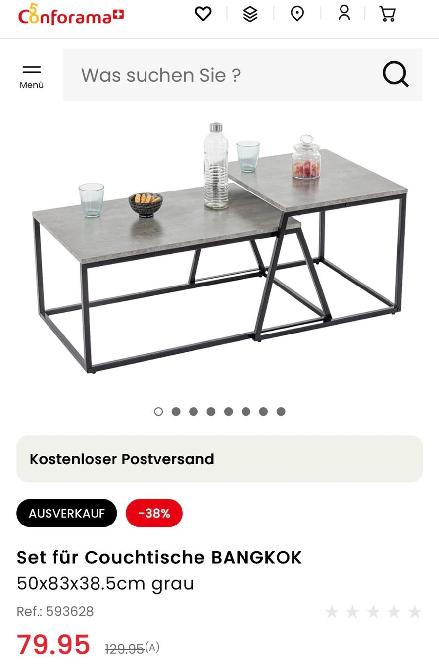 Conforama Tavoli: Couchtisch – Nuovo (secondo la descrizione) da Biel/Bienne venduto da alma_verkauf 4