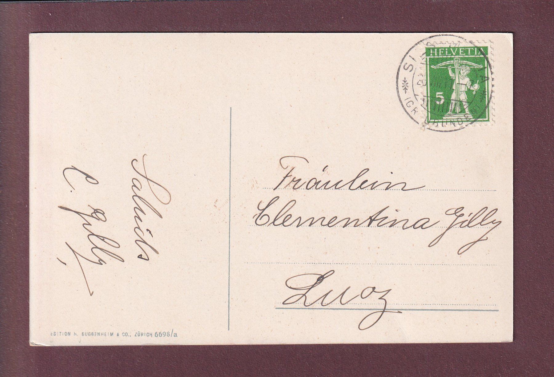 Ansichtskarten: FEXTAL - Kirche - 1911 – Gebraucht aus Pully von nicecards 1