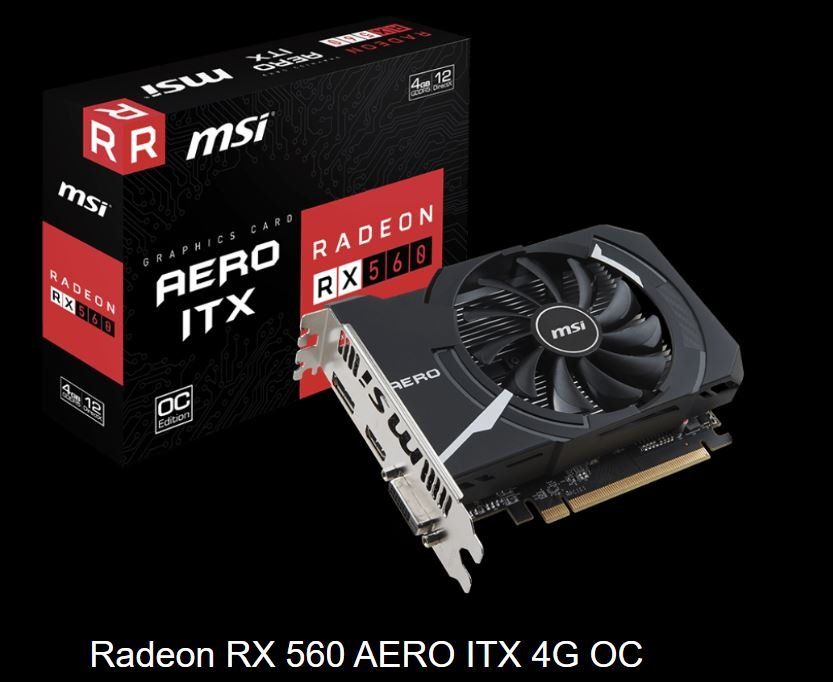 Radeon RX 560 AERO ITX, 4GB GDDR5, OC, guter Zustand (Gebraucht) in ...