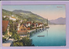 Walchwil (ZG)   -   alte Ansichtskarte mit Vignette , 1913