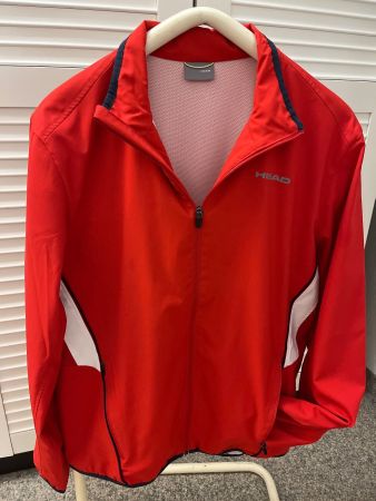 leichte Sport-/FreizeitJackeHEAD rot/weiss GrM/48-50 wie neu