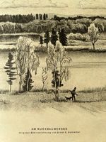 ✏️ An Nussbaumersee: Original Lithographie E. E. Schlatter ❗