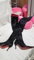 Overknee Stiefel Gr. 37 Echtleder – Sehr Lang 82 cm, Rote So