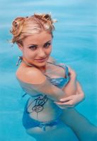 Original Autogramm von CAMERON DIAZ auf Großfoto