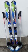 KNABEN SKISET NORDICA mit SKISTÖCKEN!!!