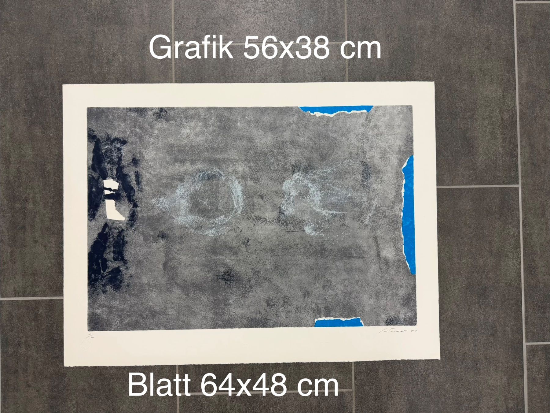 Grafica & Litografie: Original Giuseppe Santomaso Litographie, handsigniert, 1982 – Usato da Horn venduto da HanSolo.