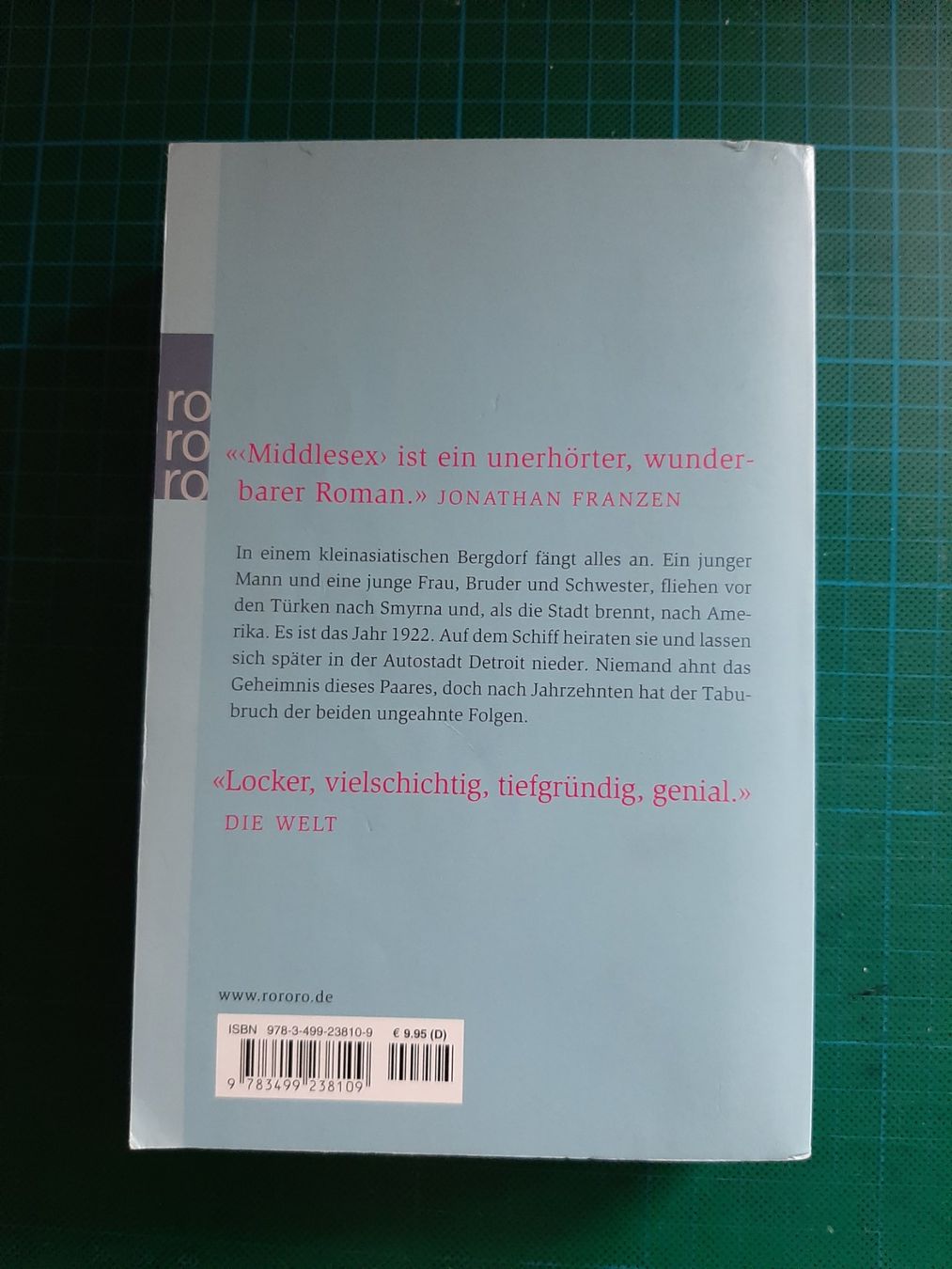 Bücher: Jeffrey Eugenides: Middlesex. Roman – Gebraucht aus Basel von kouki51 1