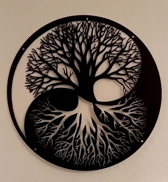 Foto & Immagini: Yin & Yang Baum & Wurzeln Metallbild – Usato da Wallisellen venduto da MarlonH 1