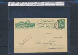 1923 Bildpostkarte, "Gisikon - Zürich"