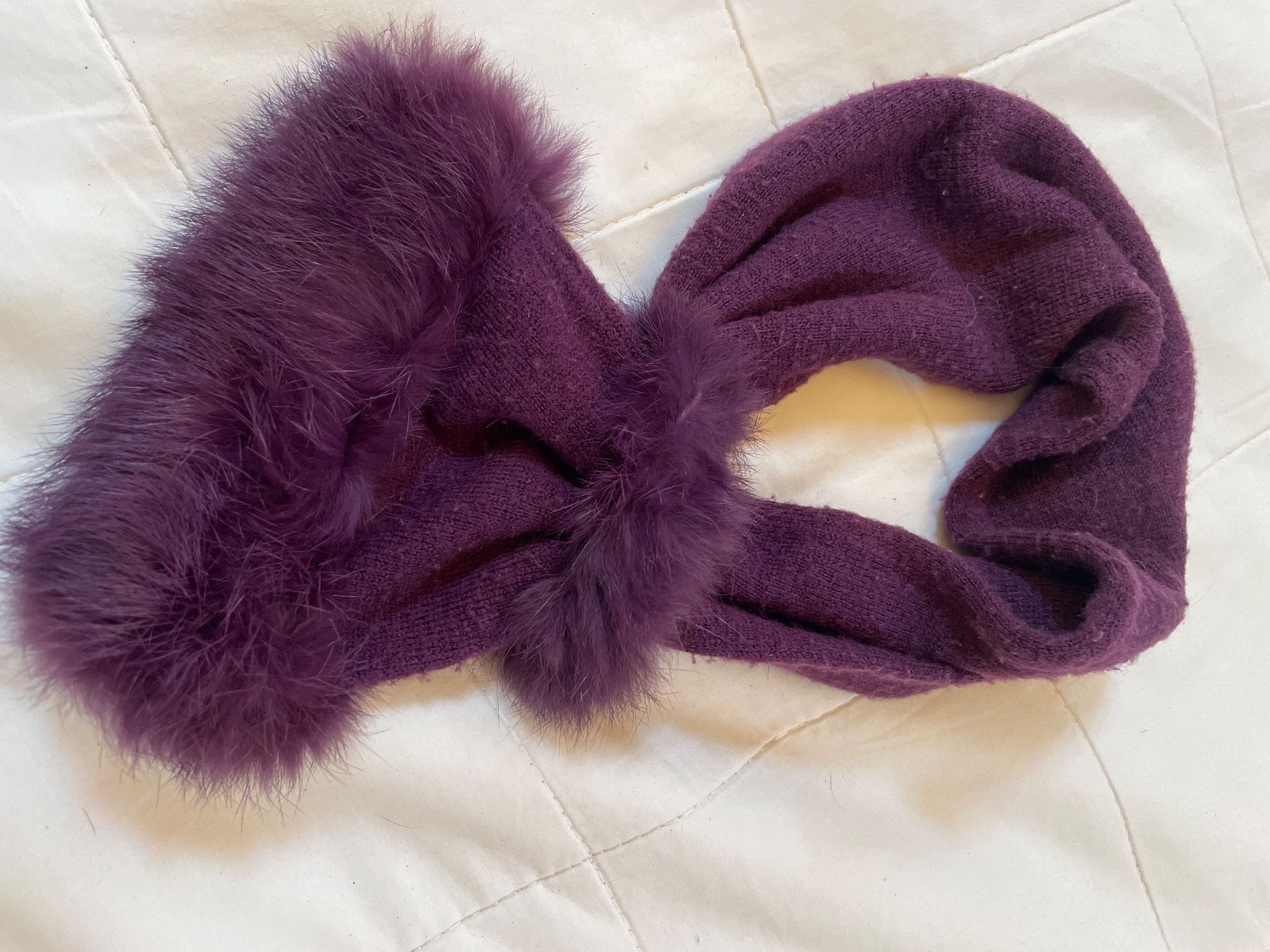 Altro abbigliamento per bambina: écharpe fille, violette, environ 50 cm, fourrure véritable – Usato da Gy venduto da ros_h98s 3