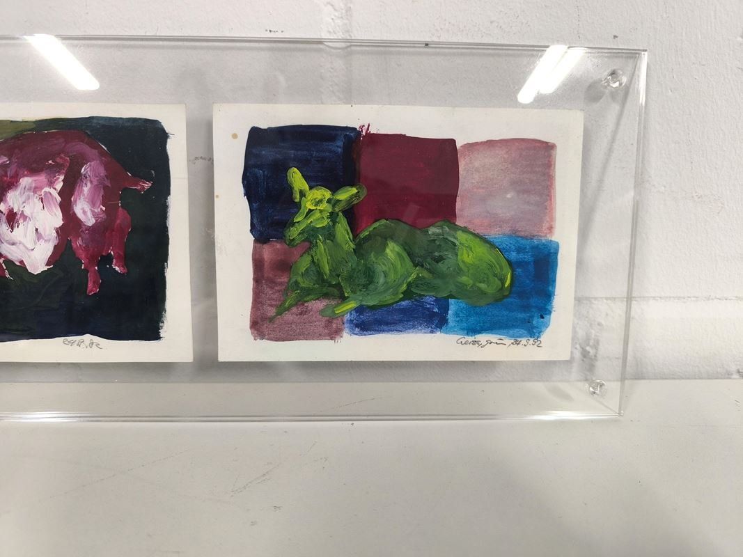 Foto & Immagini: 4 er Bild Wandbild - abstrakte Malerei – Usato da Rüti ZH venduto da Restwert_Rueti_ZH 5