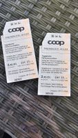 2 Coop Tageskarten 2. Klasse gültig bis 28.10.2026