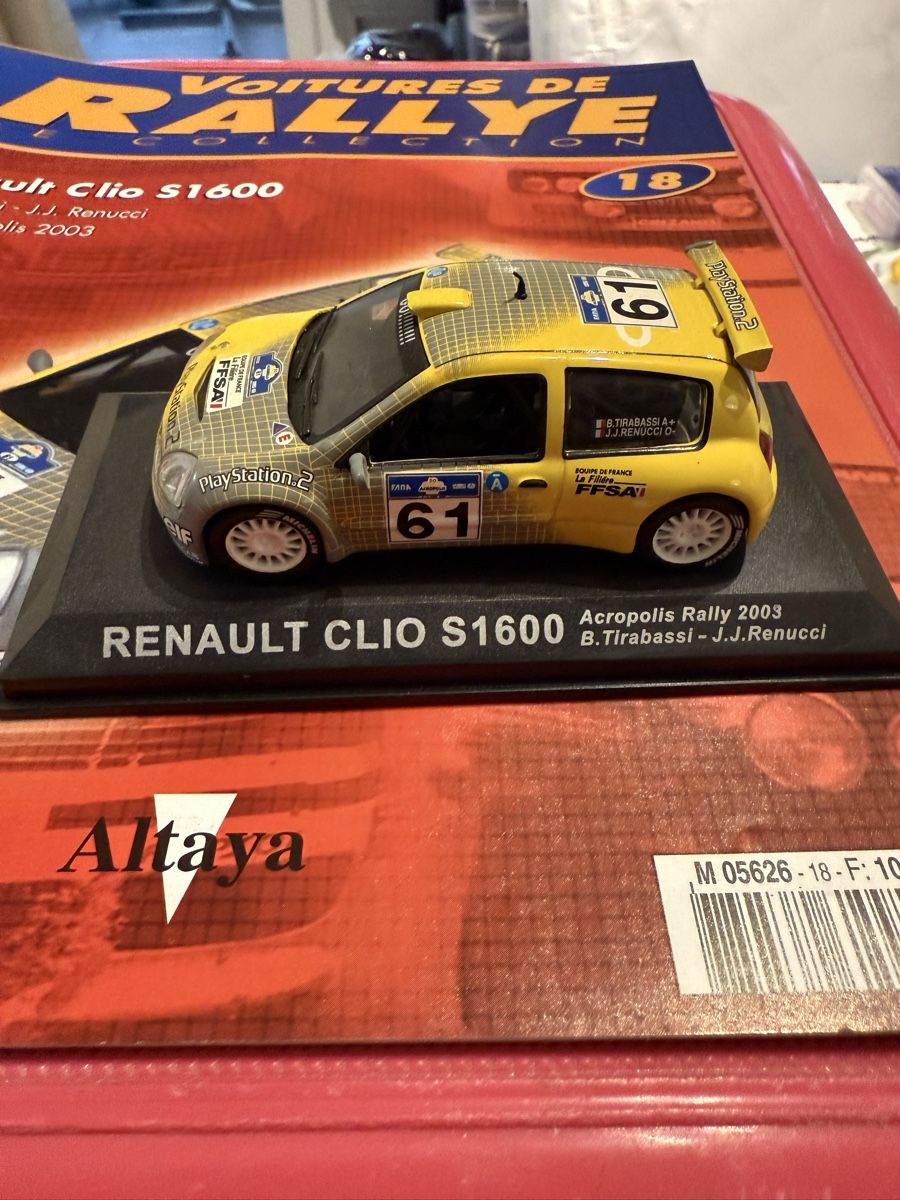 Renault Modellini d'auto: Renault Clio S1600. 2003. 1/43 – Usato da Versoix venduto da Jeannot57 1