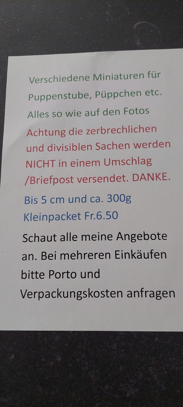 Puppenhäuser & -möbel: Puppenstubenlämpli – Neu (gemäss Beschreibung) aus Muri AG von nindo1 1