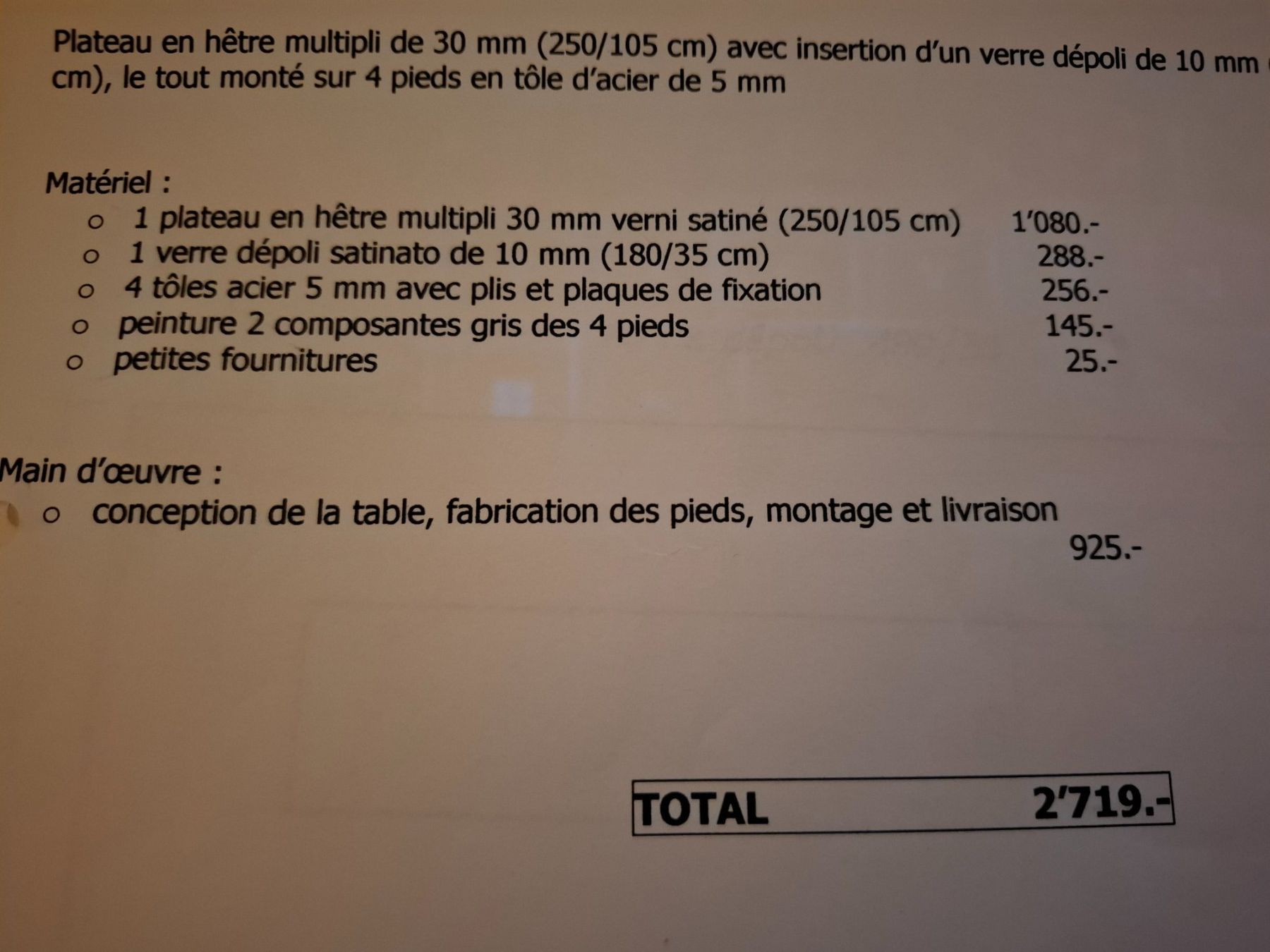 Tavoli: grande table à manger, pièce unique faite par un artisan – Usato da Belfaux venduto da sof_5h7k 2