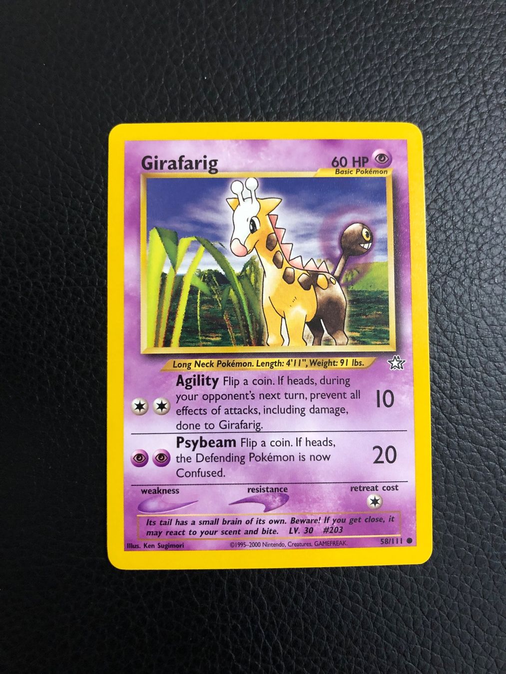Pokémon Carte collezionabili: Neo Genesis Girafarig 58/111 Ab 1 – Usato da Paradiso venduto da Pkmn10