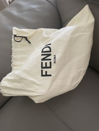 Fendi Cosmetic Bag FF Monogram Brown pouch new