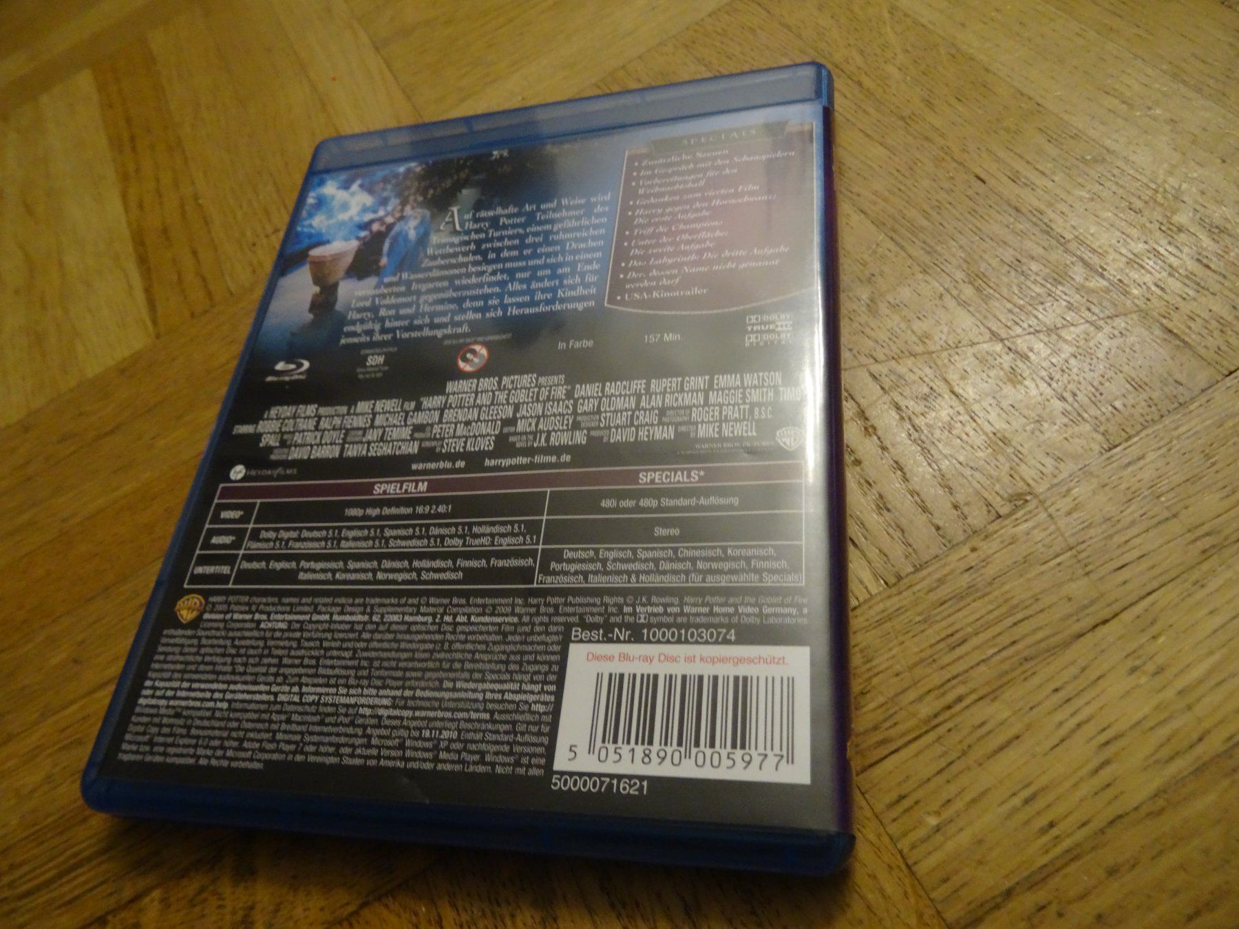 Alle DVDs: Harry Potter und der Feuerkelch BLU-RAY – Gebraucht aus Olten von Disc-Verkauf 2