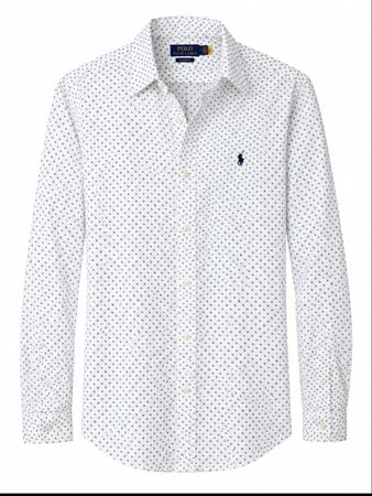Ralph Lauren Hemd weiss mit Muster neuwertig Grösse M