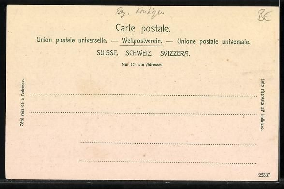 Cartes postales: Kandersteg, Blick in das Tal, Hotel und  – D'occasion à Berlin par bartko-reher 1