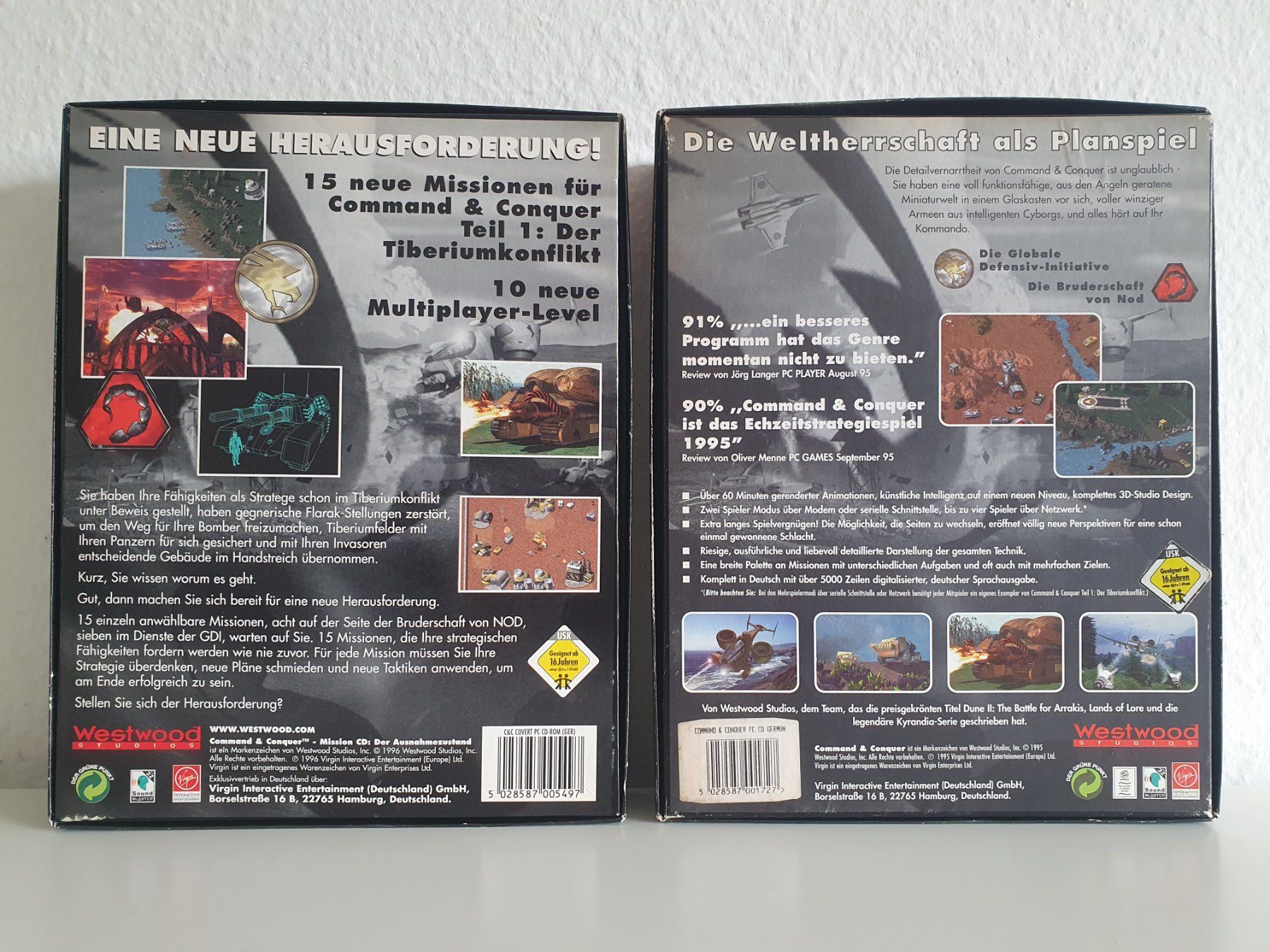 Giochi: PC Game Command & Conquer + Add-On (1995/96) Big Box Bundle – Usato da Greifensee venduto da perfectioN88 4