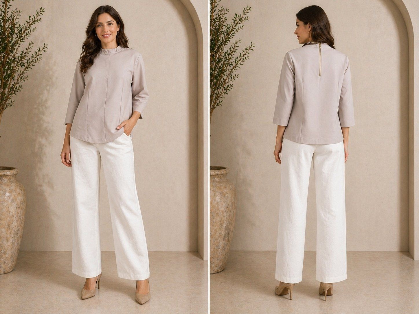 Camicette: Blusa beige Nuna Lie – Usato da Lugano venduto da mic_zcm7 2