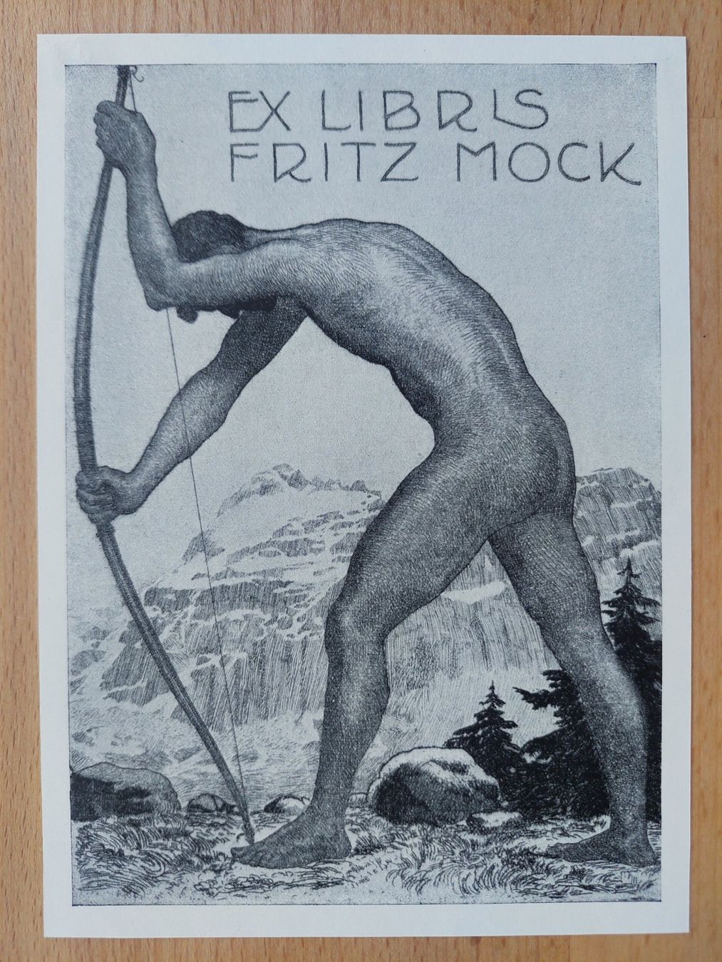 Poster & Bilder: Exlibris Fritz Mock - Autotypie – Gebraucht aus Obfelden von Knauserig2026