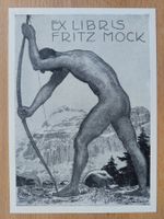 Exlibris Fritz Mock - Autotypie