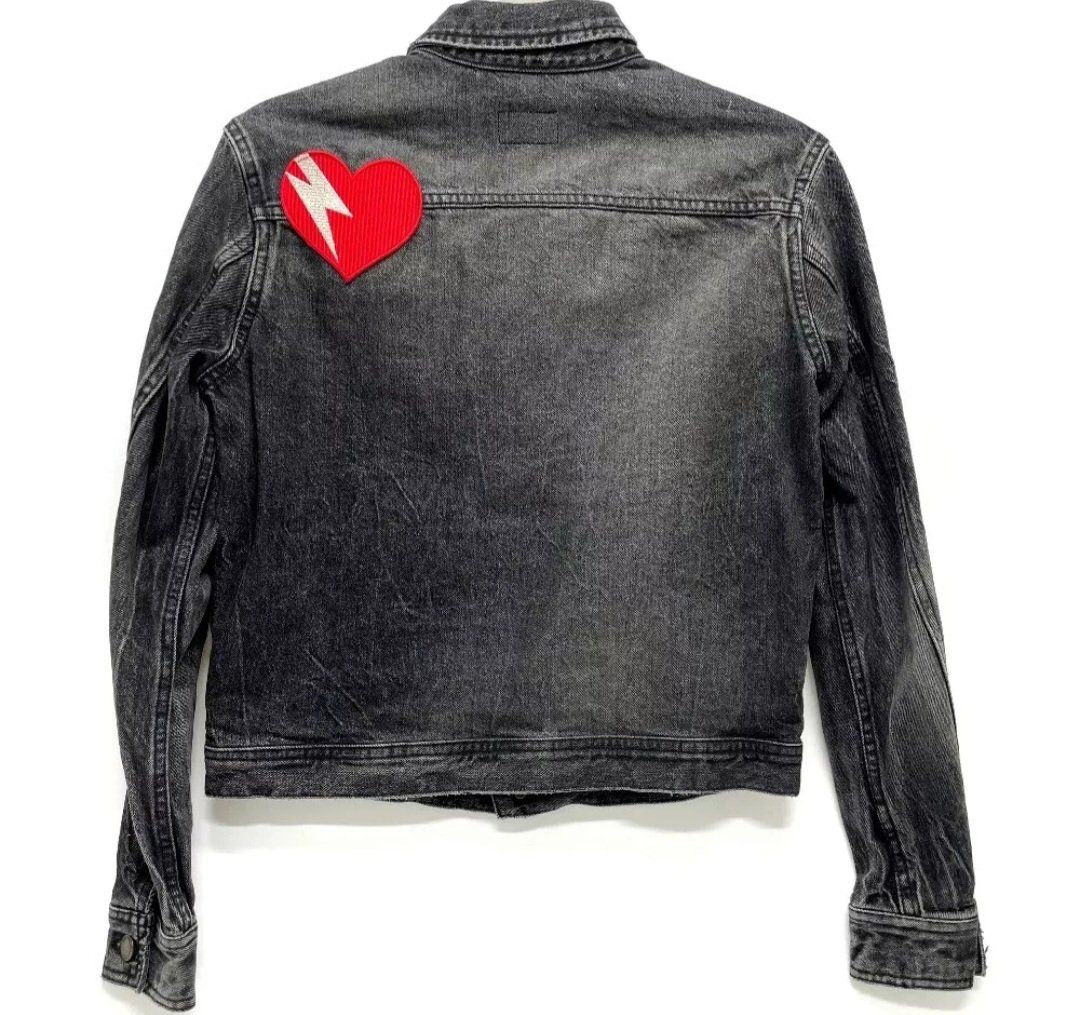 Saint Laurent Giacche: Saint Laurent Heart Patch Jeans Jacket, 2017 Collection – Usato da Basel venduto da noah27 1