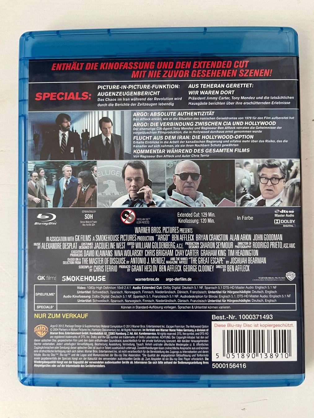 Alle DVDs: ARGO (2012) Blu-ray - Extended Cut – Neu (gemäss Beschreibung) aus Sierre von black.box 1
