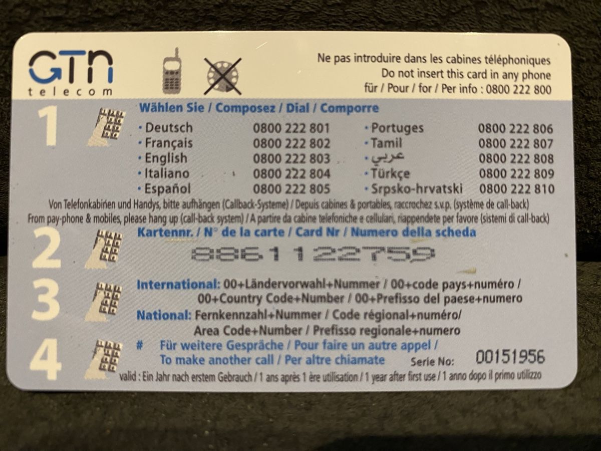 Telefon- & Taxkarten: Carte – Gebraucht aus Lausanne von babacard10 1