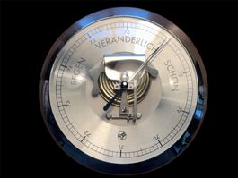 Elegantes Barometer, Wetterstation, Vintage,