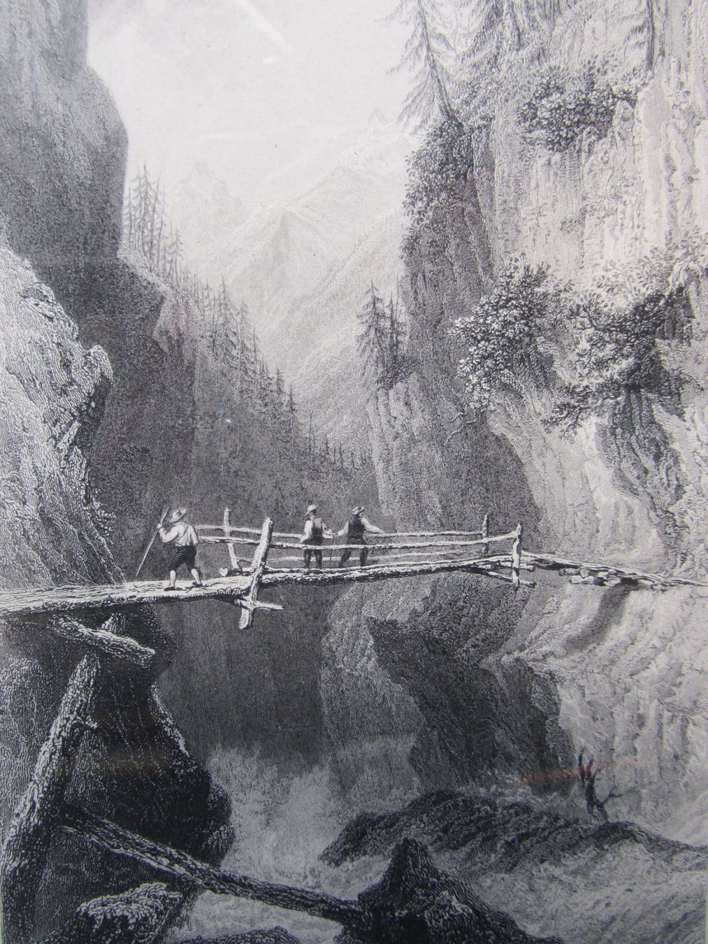 Stiche: Bridge over the Rhine, Bartlett,19.Jh. – Gebraucht aus Walchwil von Shells1 2