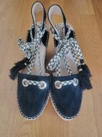 Espadrilles compensées Macarena noires taille 39 neuves