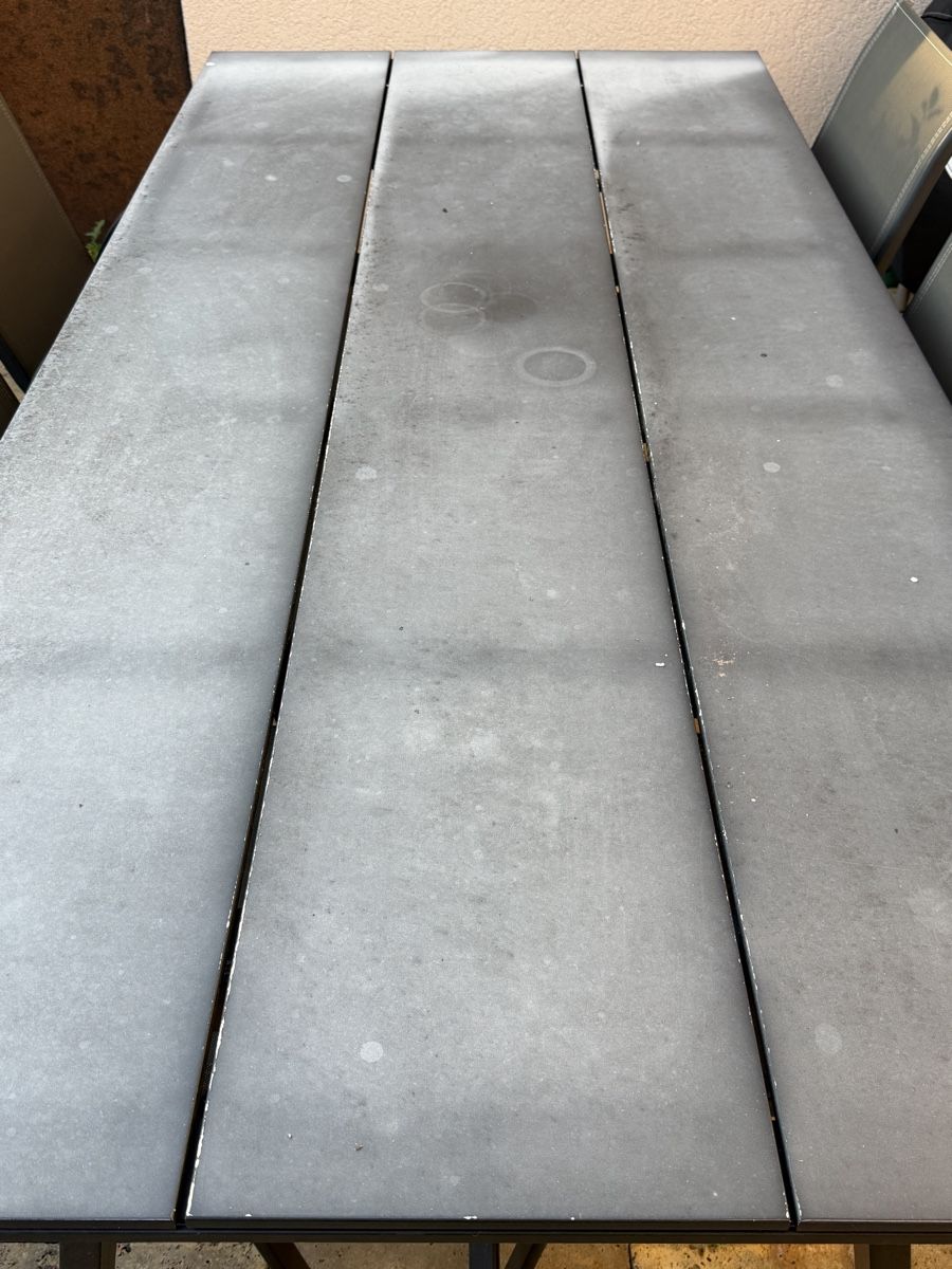 Tables: Gartentisch aus Metallgestell 215x100 cm – D'occasion à Bösingen par SuperMarioFlash 3