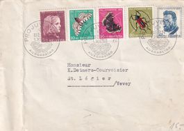 Pro Juventute FDC Satzbrief 1953 nach St. Légier/Vevey
