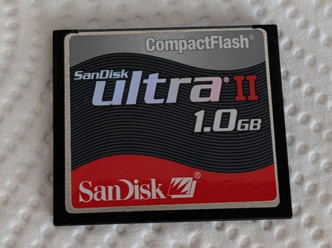 Sandisk Schede di memoria: Compact Flash Karte 1GB Sandisk – Usato da Münsingen venduto da Rufer34