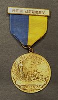 USA New Jersey World War I Service Medal  Siegesmedaille 1WK